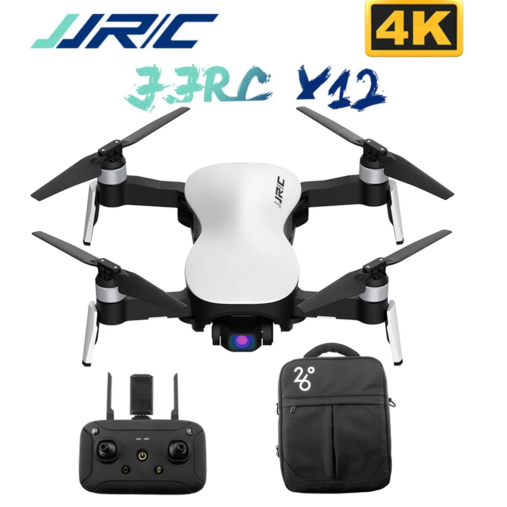 Новый JJRC X12 4K RC Дрон с wifi 1 км FPV HD камера Вертолет трехосевой карданный бесщеточный