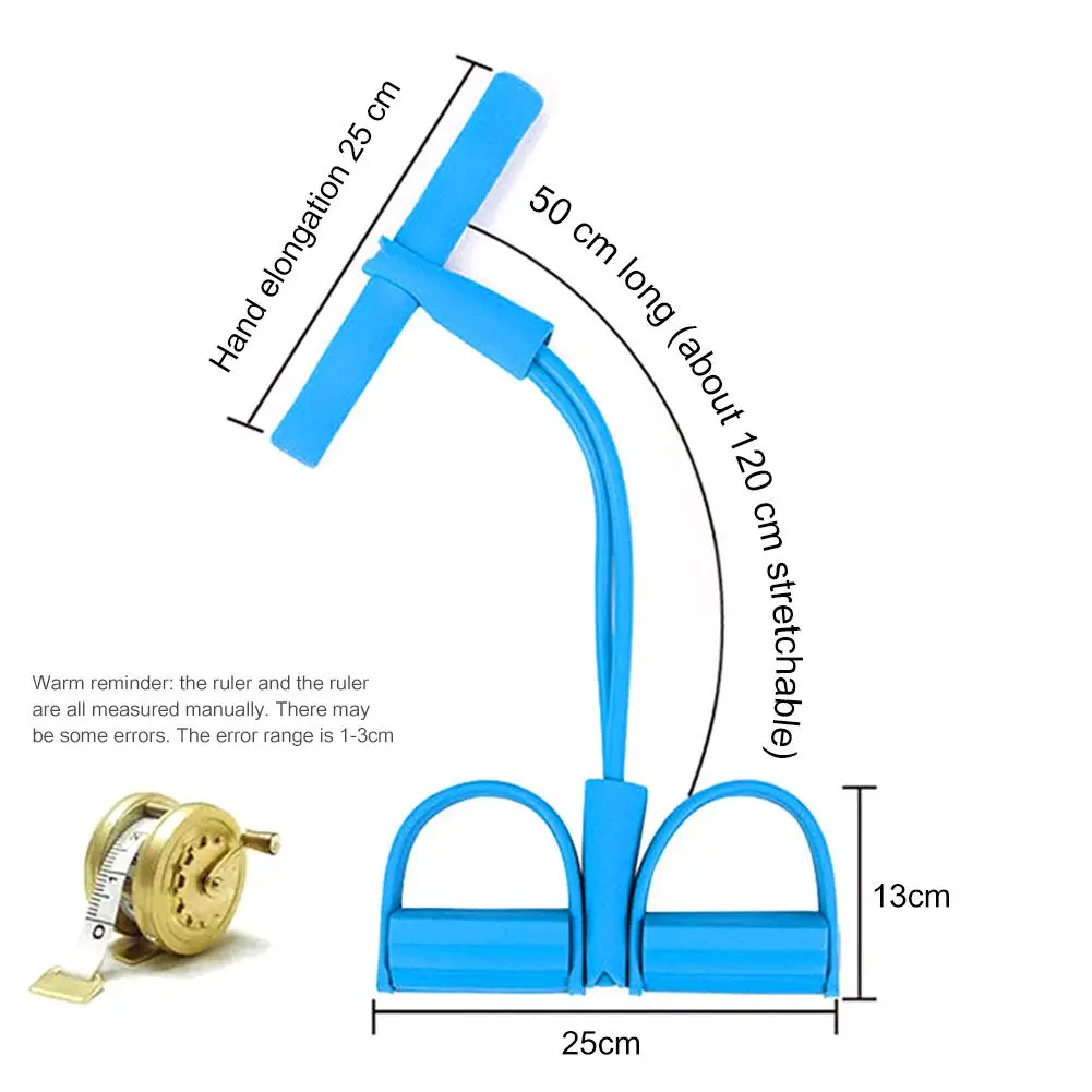 

4 Resistanc Elastic Pull Ropes Exerciser Rower Belly Resistance Band Home Gym Sport Training Elastic Bands Fitness Pull Rope