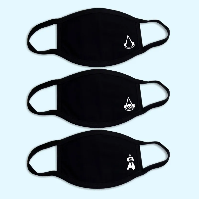 Assassin's Creed mask night lighting men's and women's autumn and winter animation game Tide cotton