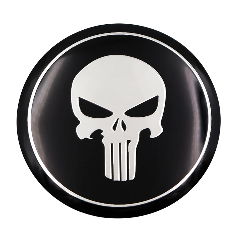 4 шт. 56 мм крутой 3D череп автомобильный обод колеса центр автомобиля Наклейка