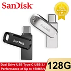 100% Sandisk ультра двойной диск люкс Pendisk 128 Гб карта памяти OTG Type-C USB 3,1 USB флэш-накопитель SDDDC3 U диск флэш-диск SDDDC4