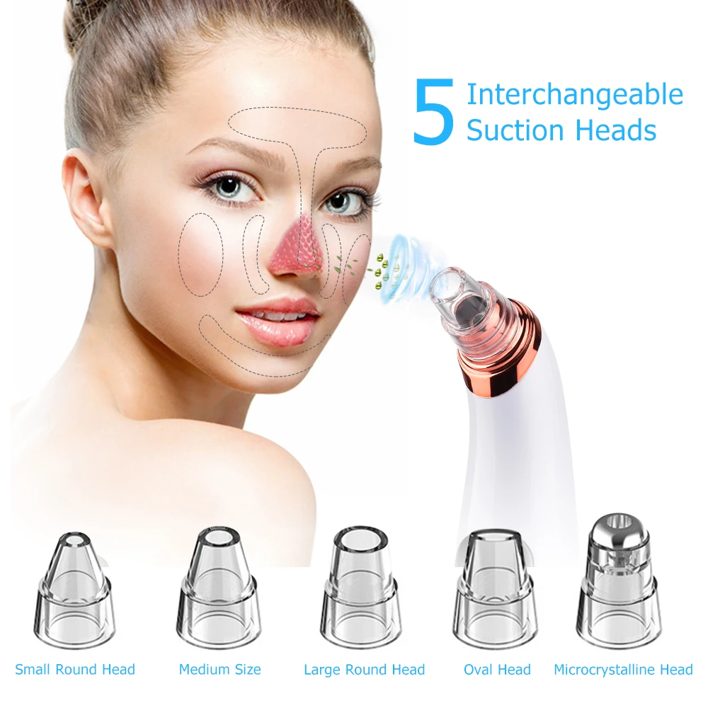 Electric Vacuum Suction Blackhead Remover USB Rechargeable Facial Clean Pore Cleaner WiFi Wireless Camera Monitor Black Head | Красота и