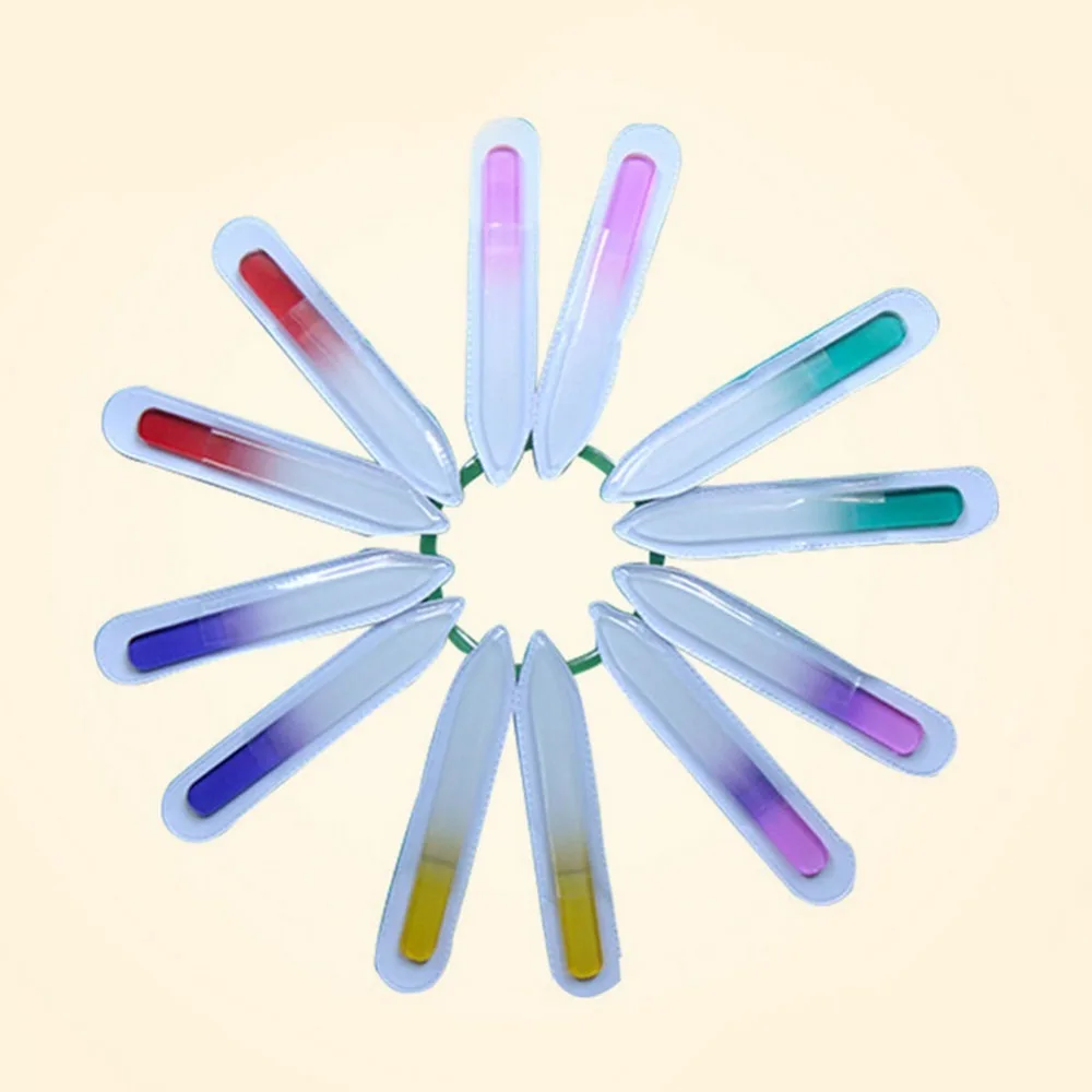 1 шт. прочный цирсталь стекло N ail файл набор Ассорти цветов m anicure устройство