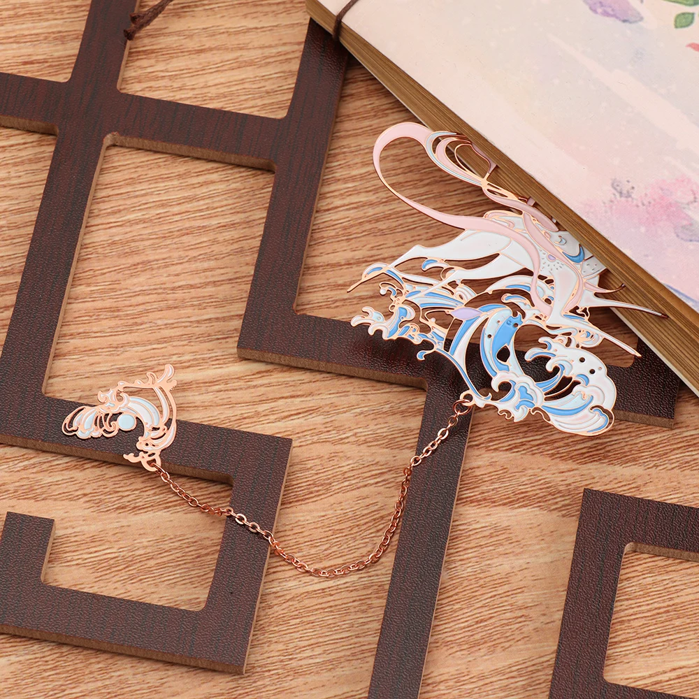 Зажим для книг в китайском стиле металлический Закладка с кисточкой 1 шт. - купить