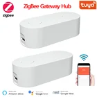 Умный шлюз Tuya ZigBee, хаб для умного дома, мост, приложение Zigbee, беспроводной пульт дистанционного управления через Alexa Google Home