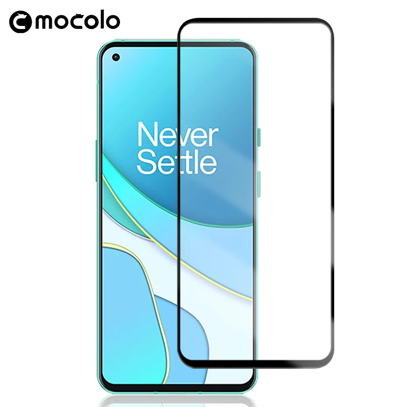 

Mocolo for Oneplus 8T Screen ProtectorFull Glued 9H Tempered Glass Film for Oneplus 8T Screen Protector