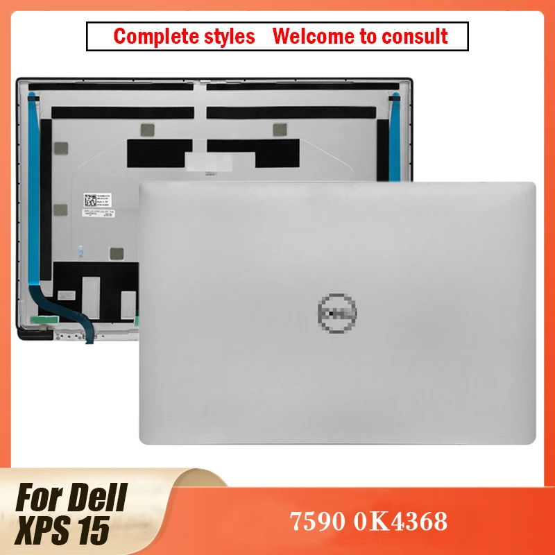 

Новинка, Оригинальный чехол для ноутбука Dell XPS 15 7590 Series, задняя крышка для ЖК-экрана, задняя крышка, задняя крышка 0K4368, серебристый, Dell XPS 15 7590