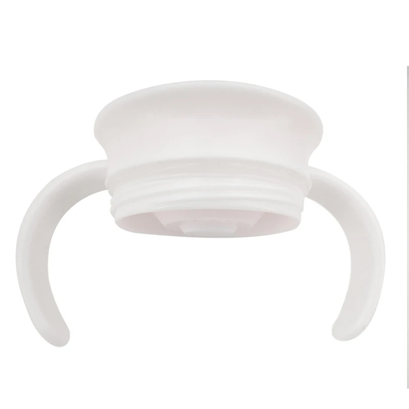 Taza de aprendizaje para beb&eacute;, asa a prueba de fugas de doble tapa abatible, m&aacute;gica, se puede girar 360 grados-3