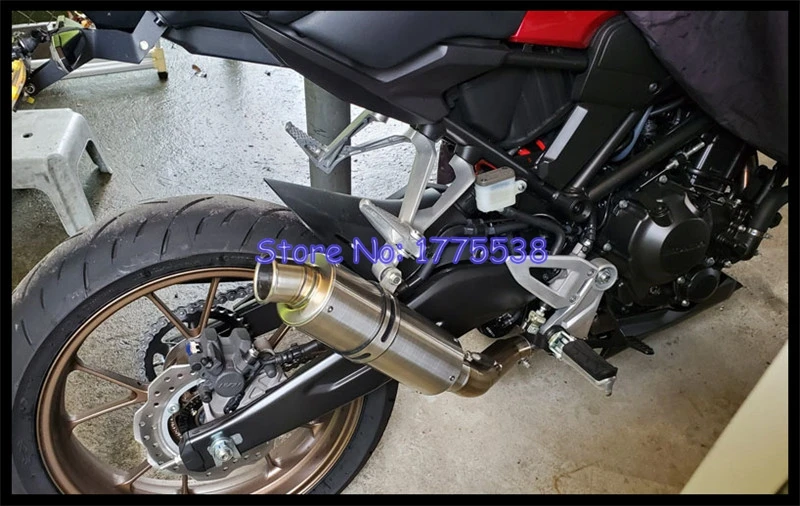 

Universal ID: 51mm 54mm 57mm 61mm 63mm 65mm Motorcycle Exhaust Muffler Pipe Stainless Steel Exhaust MufflerEscape Demper Leakage