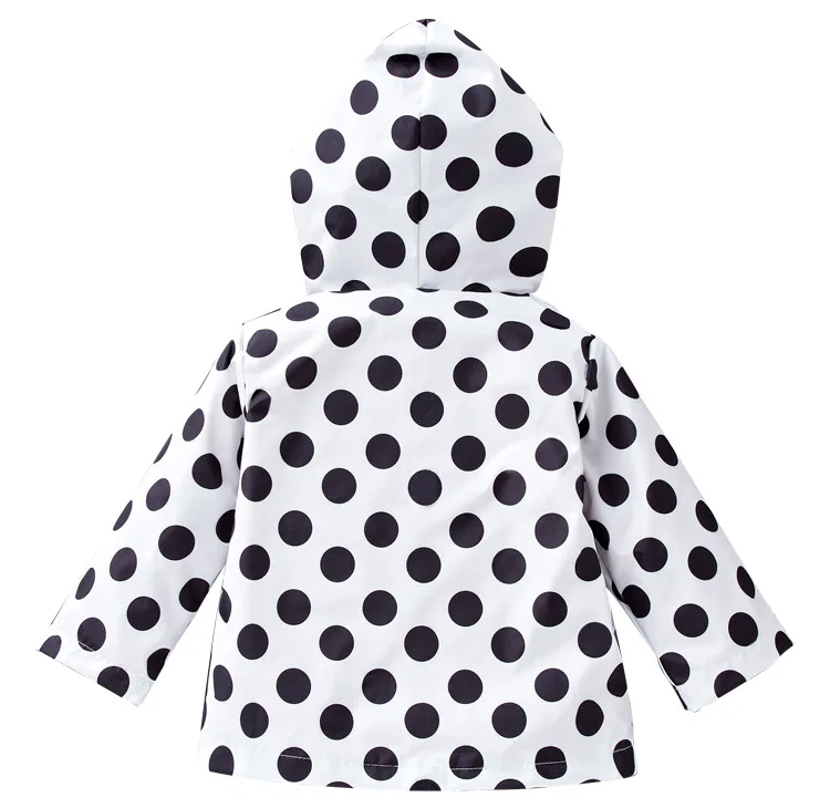 New Fashion Cute Kids Girls Flowers Wind Rain Jacket Hooded Long Sleeve Windbreak Girl Waterproof Outwear Raincoat 2-6Y |