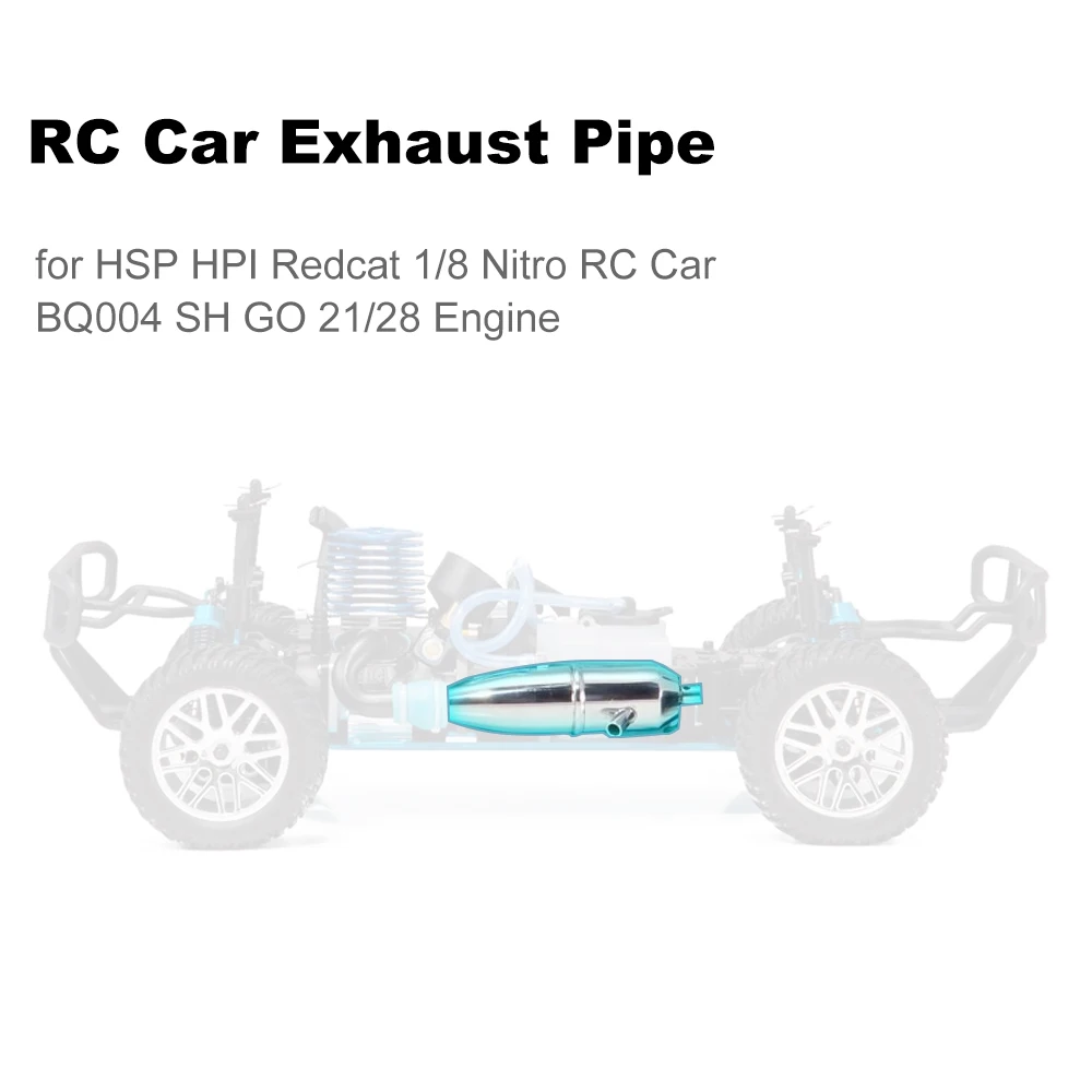 RC выхлопная труба выхлопной трубы для HSP HPI Redcat 1/8 нитро автомобиль BQ004 SH GO 21/28