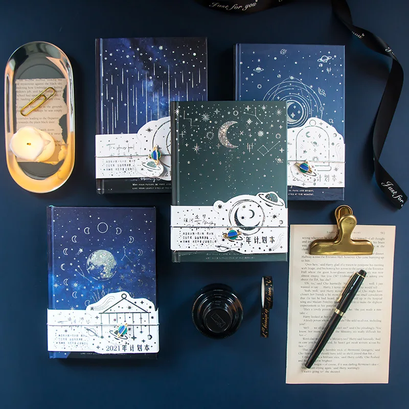 &quotМерцание звезд&quot Жесткий Чехол для планировщика дневник исследование