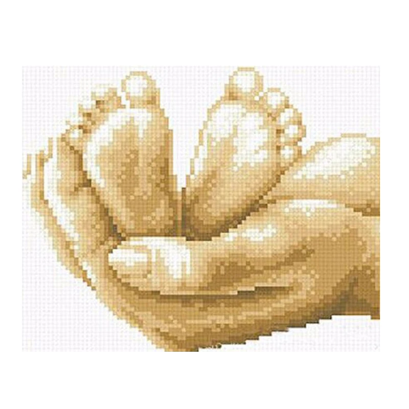 5D DIY Алмазная картина вышивка крестиком детская лапка и любовь полная дрель из
