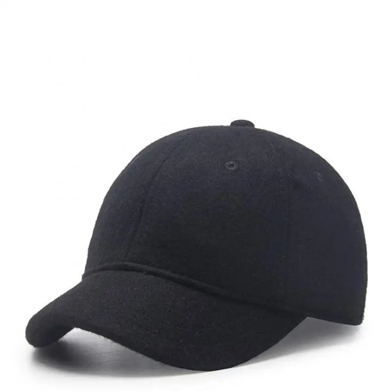 COKK Baseball Cap Women Men Wool Knitted Short Brim Hats Outdoor Thick Warm Casual Hat Female Male Solid Color New Fashion Gorro