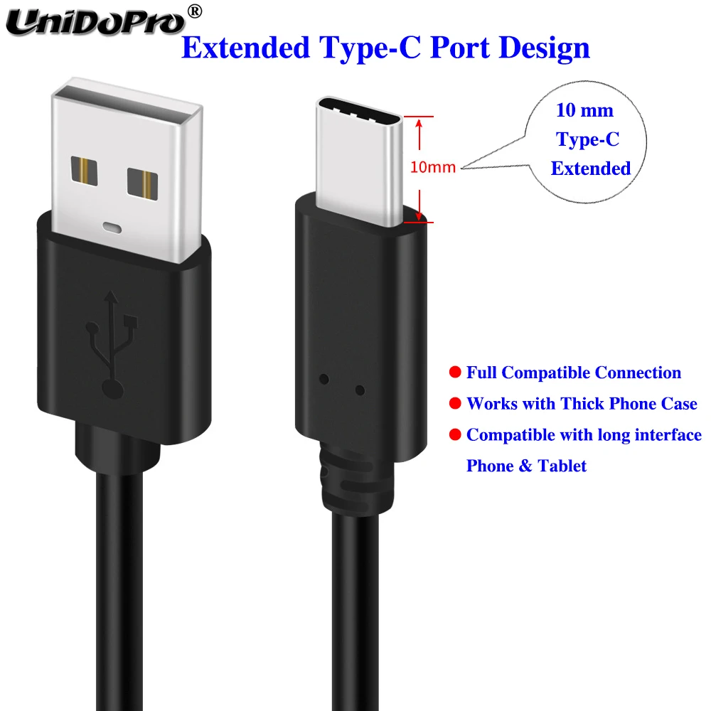 10 мм Удлиненный шнур QC 3.0 USB Type C кабель для быстрой зарядки и передачи данных Oukitel
