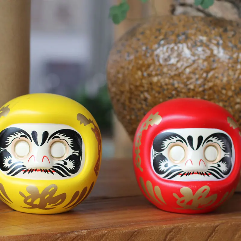 4 дюйма японский Керамика Дарума кукла Lucky Cat Фортуна орнамент денежный ящик для