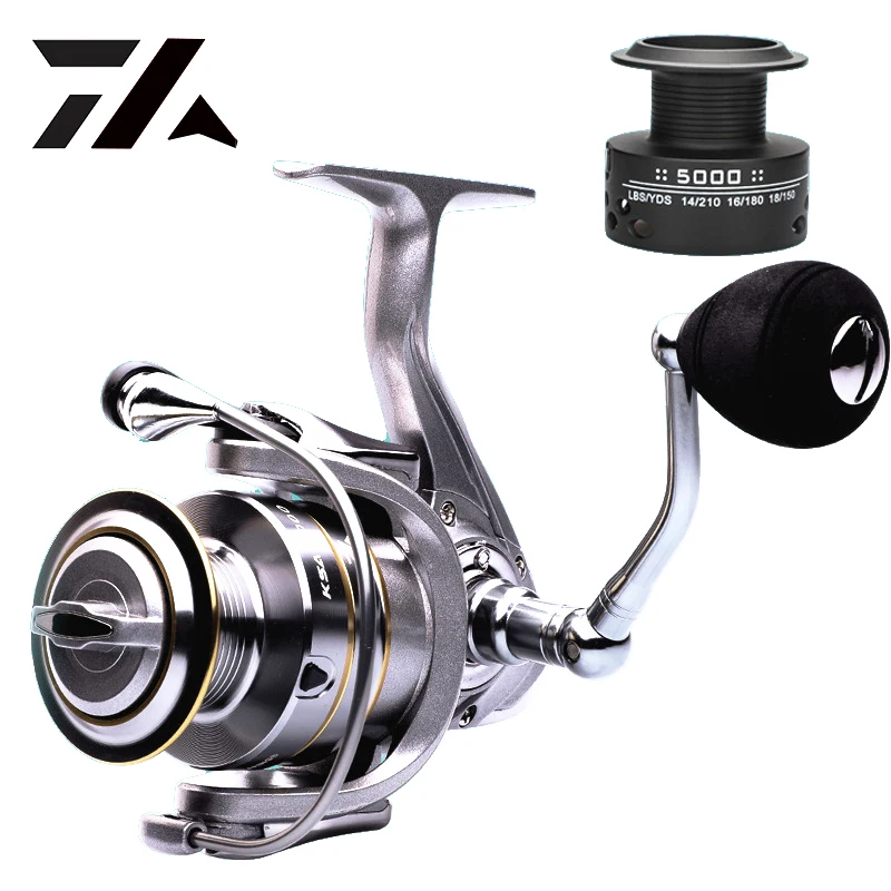 

New High Quality 14+1BB Double Spool Fishing Reel 15.5KG Max Drag 5.5:1 Gear Ratio Speed Spinning Casting Carp For Saltwater