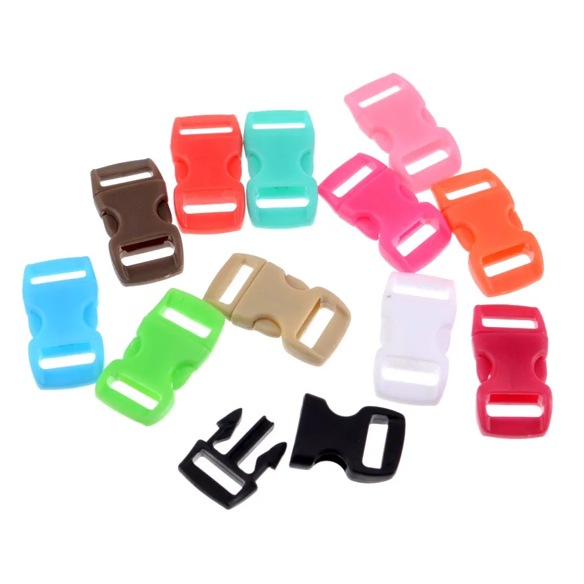 20 шт. Пластиковые Контурные боковые застежки для браслетов рюкзаков сумок