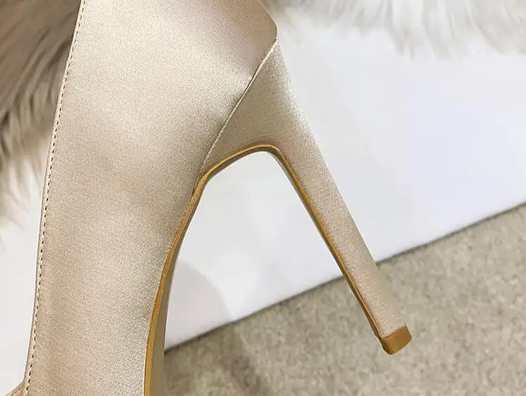 Женские туфли на высоком каблуке 10 см с кристаллами|Женские туфли| |