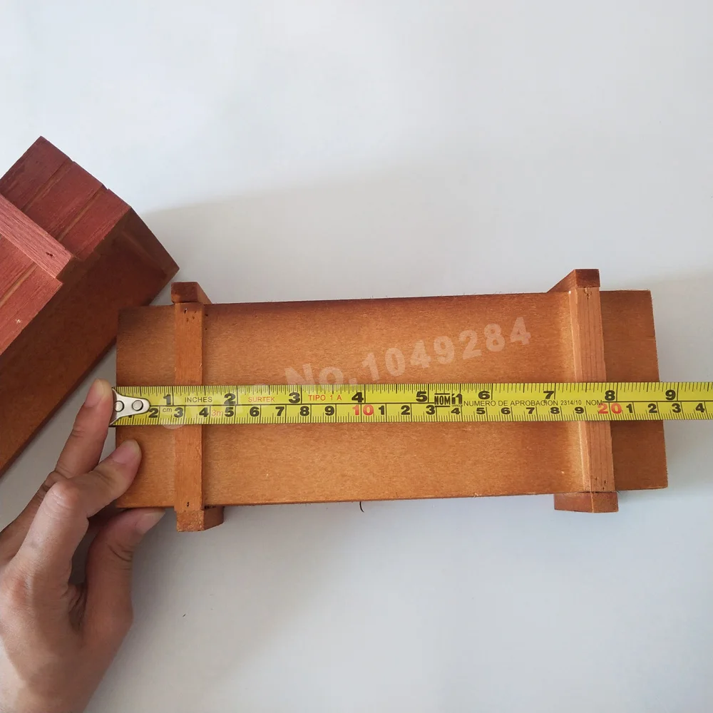 10 шт./лот винтажный маленький горшок для мяса прямоугольный деревянный сада