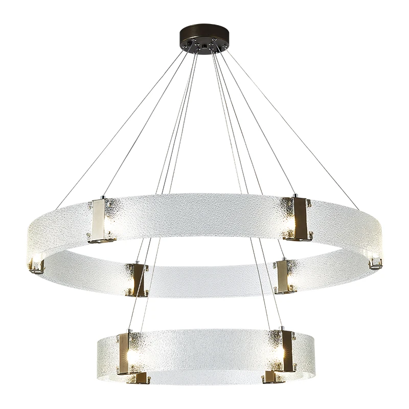 

Postmodern living room chandelier simple creative bedroom bar counter restaurant light luxury glass lamp