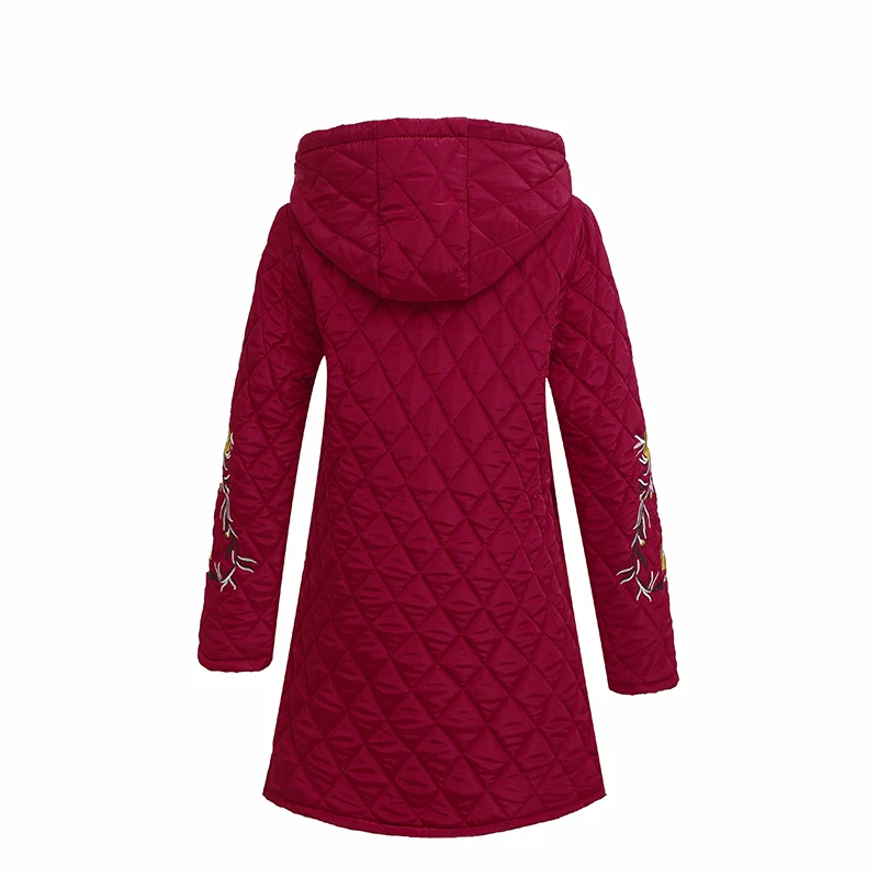 Осенне зимняя парка одежда пальто куртка Женская длинная средней длины женские