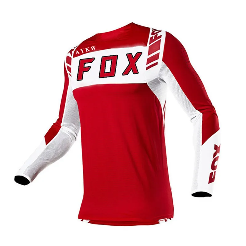 

2021 Motorcycle Mountain Bike Team Downhill Jersey Fox Offroad Bicycle Locomotive T-shirt Cross Country Mountain Bike