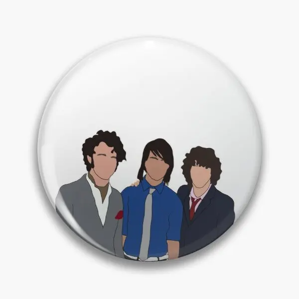 

2008 мягкая брошь Jonas Brothers с булавкой, модный декоративный подарок, шляпа, Женский металлический воротник, мультяшная Милая одежда, булавка на ...