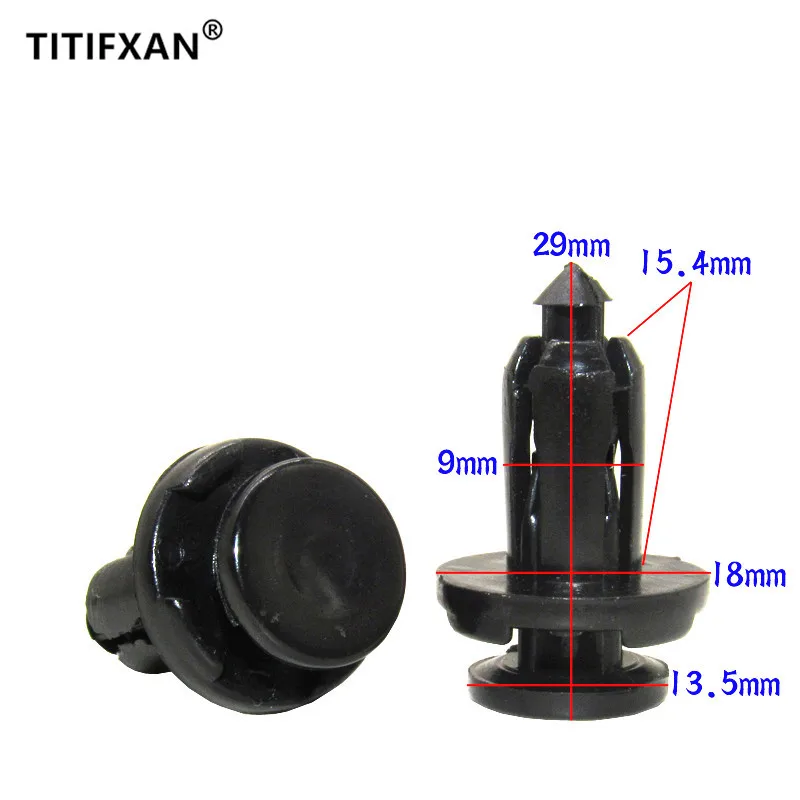 40 шт. 9-миллиметровые клепки с отверстием для автомобильного бампера Mazda 323 Haima 3