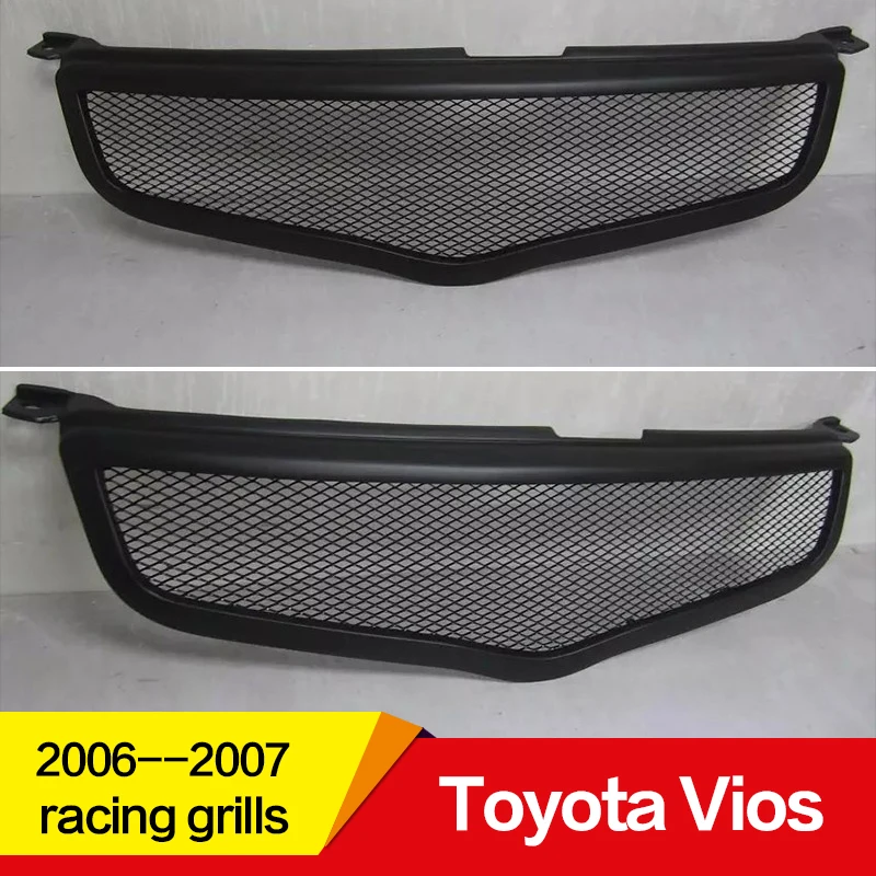Используется для Toyota Vios racing grills 2006 07 год комплект кузова из углеродного волокна/RFP Refitt Передняя Центральная решетка крышка аксессуары