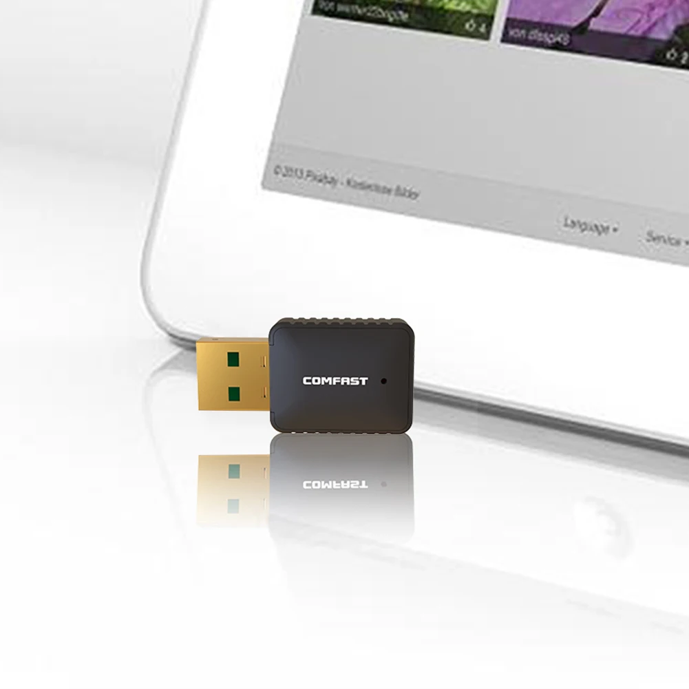 

COMFAST CF-WU925A USB WiFi Adapter 2.4GHz 5GHz 600Mbps Dual Band Wireless LAN Network Card SoftAP Mini Wi-Fi Dongle Receiver New