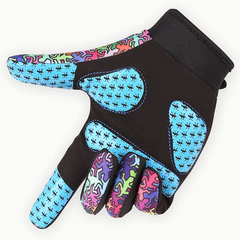 

Print Cycling Gloves Touch Screen GEL PAD Bike Sport Shockproof Gloves For Man Woman MTB Road Bicycle Full Finger Phone Glove