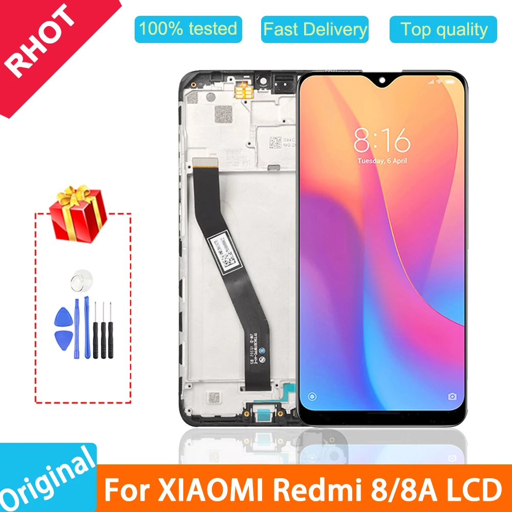 100% протестированный Оригинальный ЖК дисплей 6 22 ''для Xiaomi Redmi 8A с сенсорным