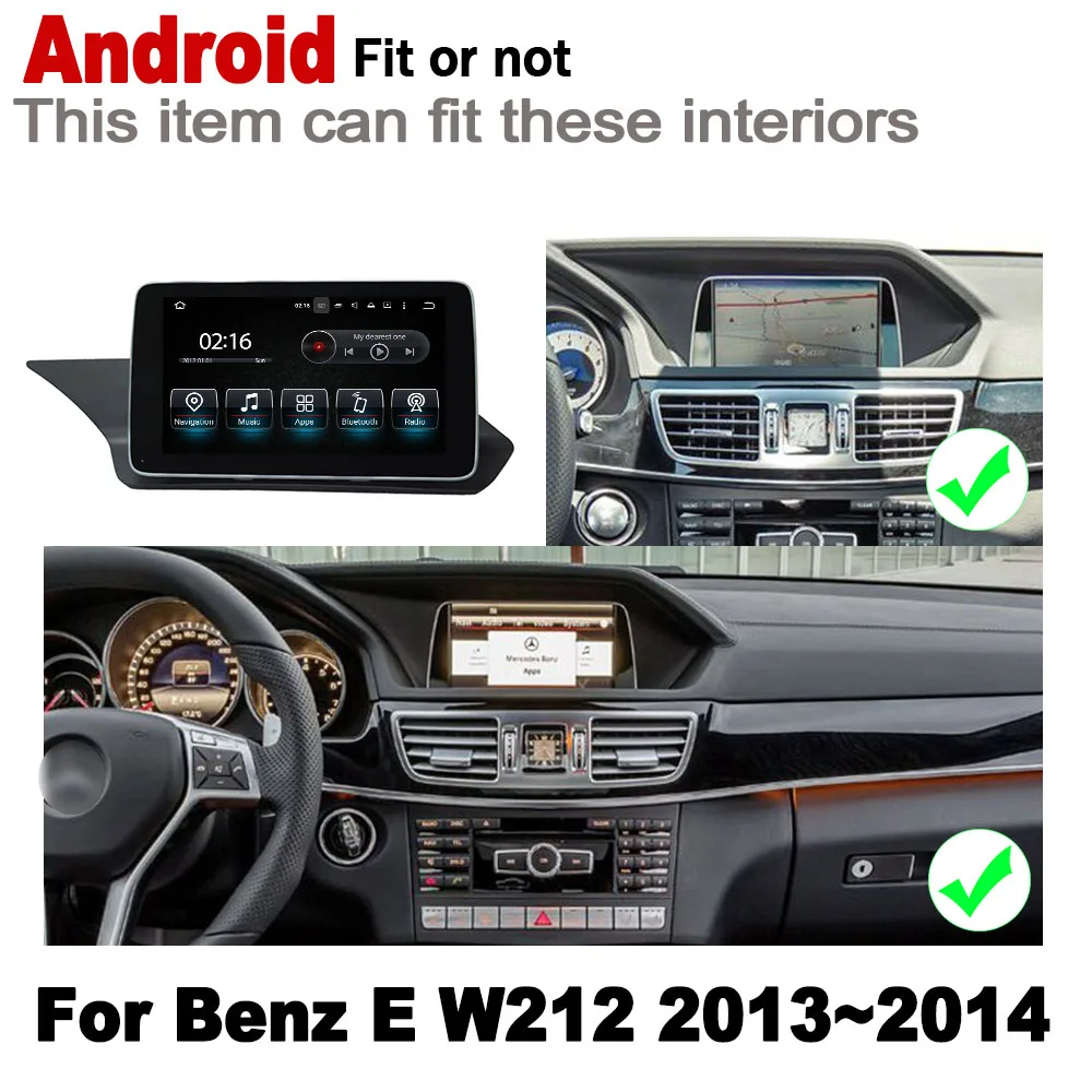 

Android 7.0 up IPS car player For Mecerdes Benz E W212 2013~2014 NTG original Style Autoradio gps navigation 2 Din BT WiFi