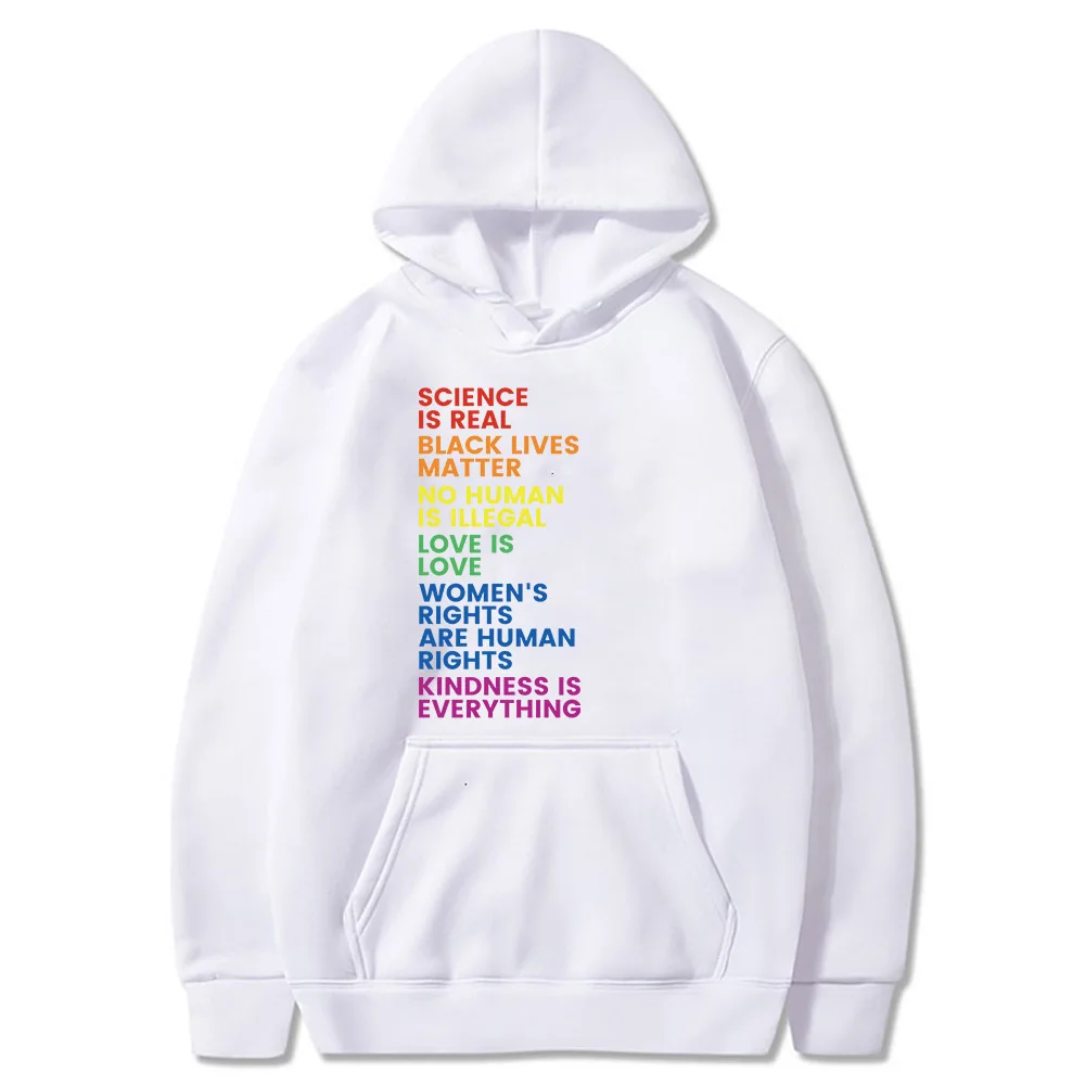 

Camisetas con capucha de la ciencia es Real de Black Lives Matter, LGBT Pride June, blusas acogedoras, jersis