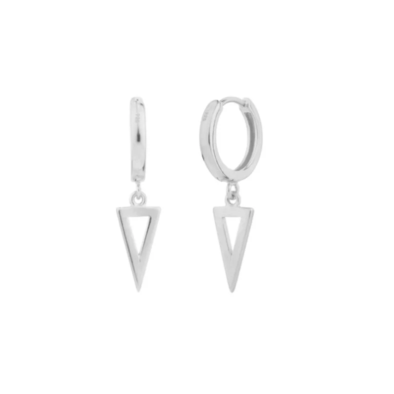 Женские серьги-кольца из серебра 100% пробы с фианитами | Украшения и аксессуары