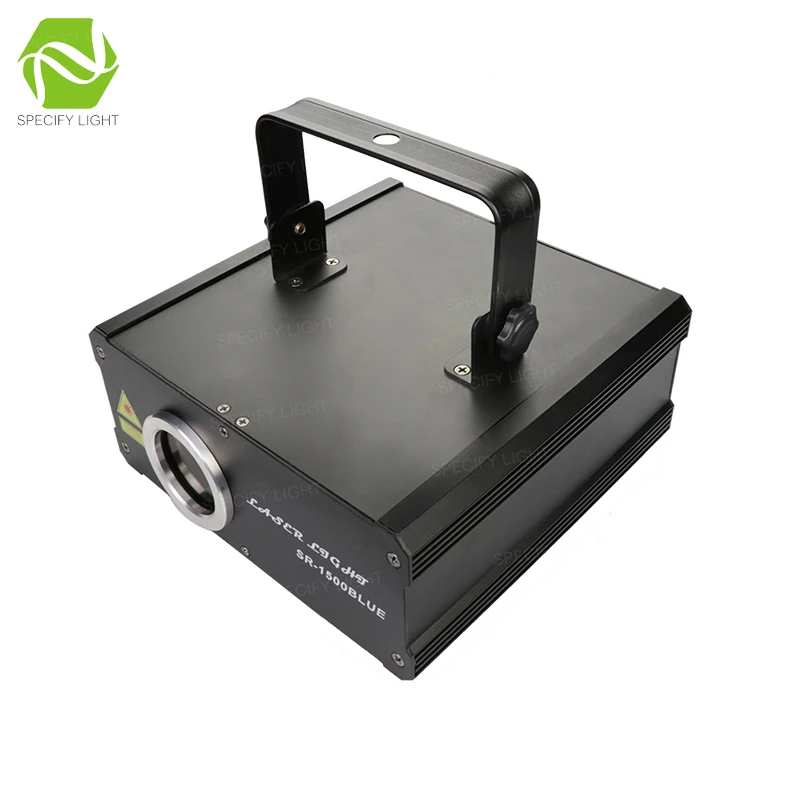DMX 512 2D + 3D многоцветный 1 Вт RGB лазерный светильник DJ сценический алюминиевый