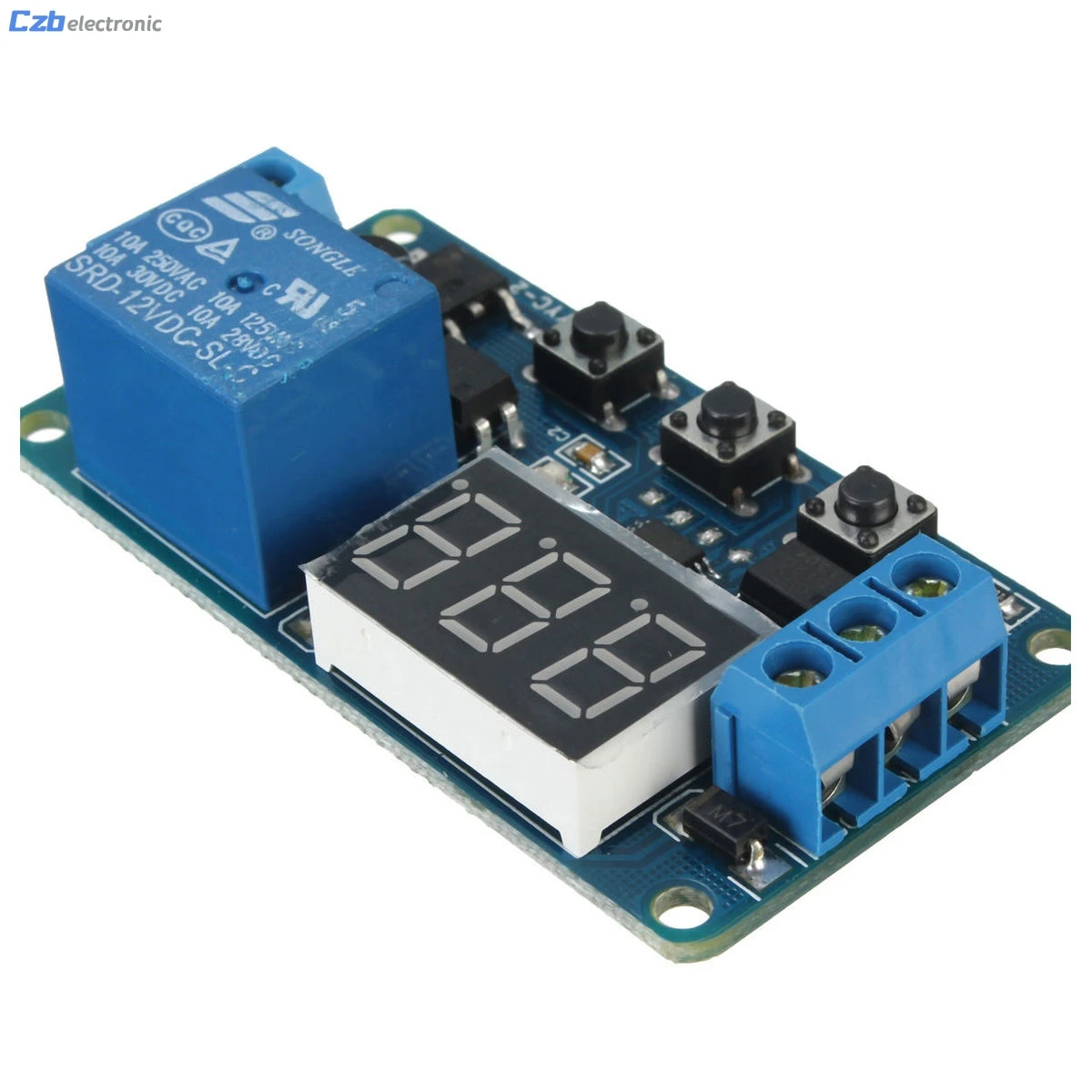 DC 12V LED Digital display Home Automation Delay Relay Trigger Time Circuit Timer Control Cycle Adjustable Switch Module | Электроника