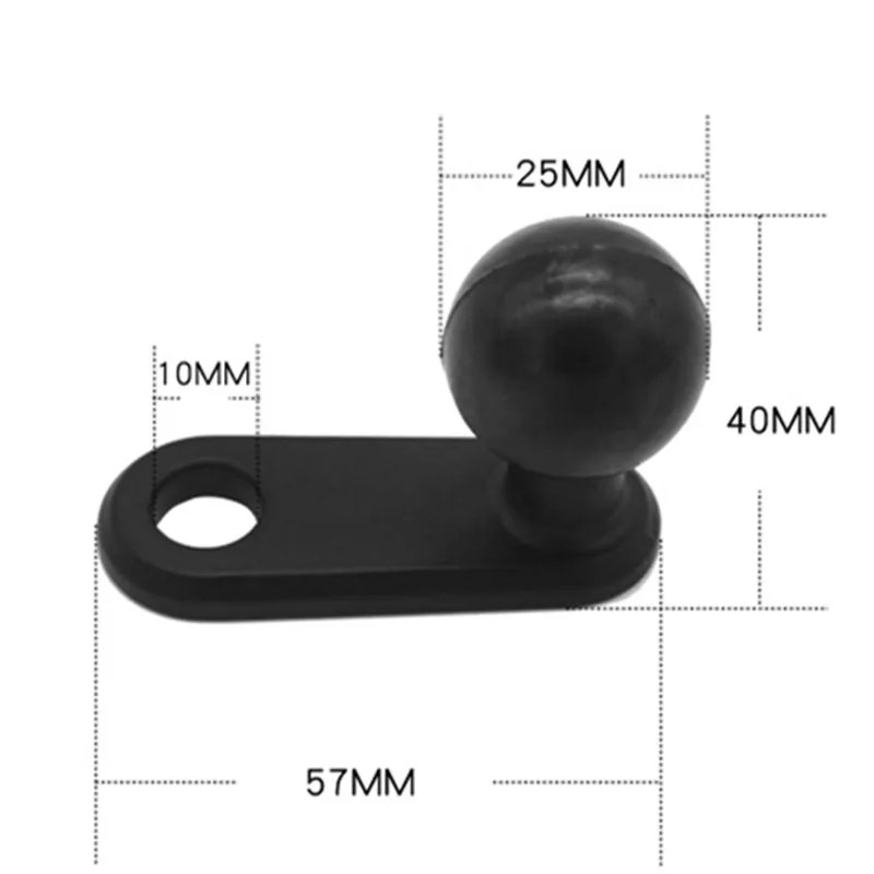1 Inch Rubber Ball Head Mount Adapter Motorcycle Bicycle Handle Bar Clip Clamp Mirror Bracket Holder for RAM Mounts Accessories |