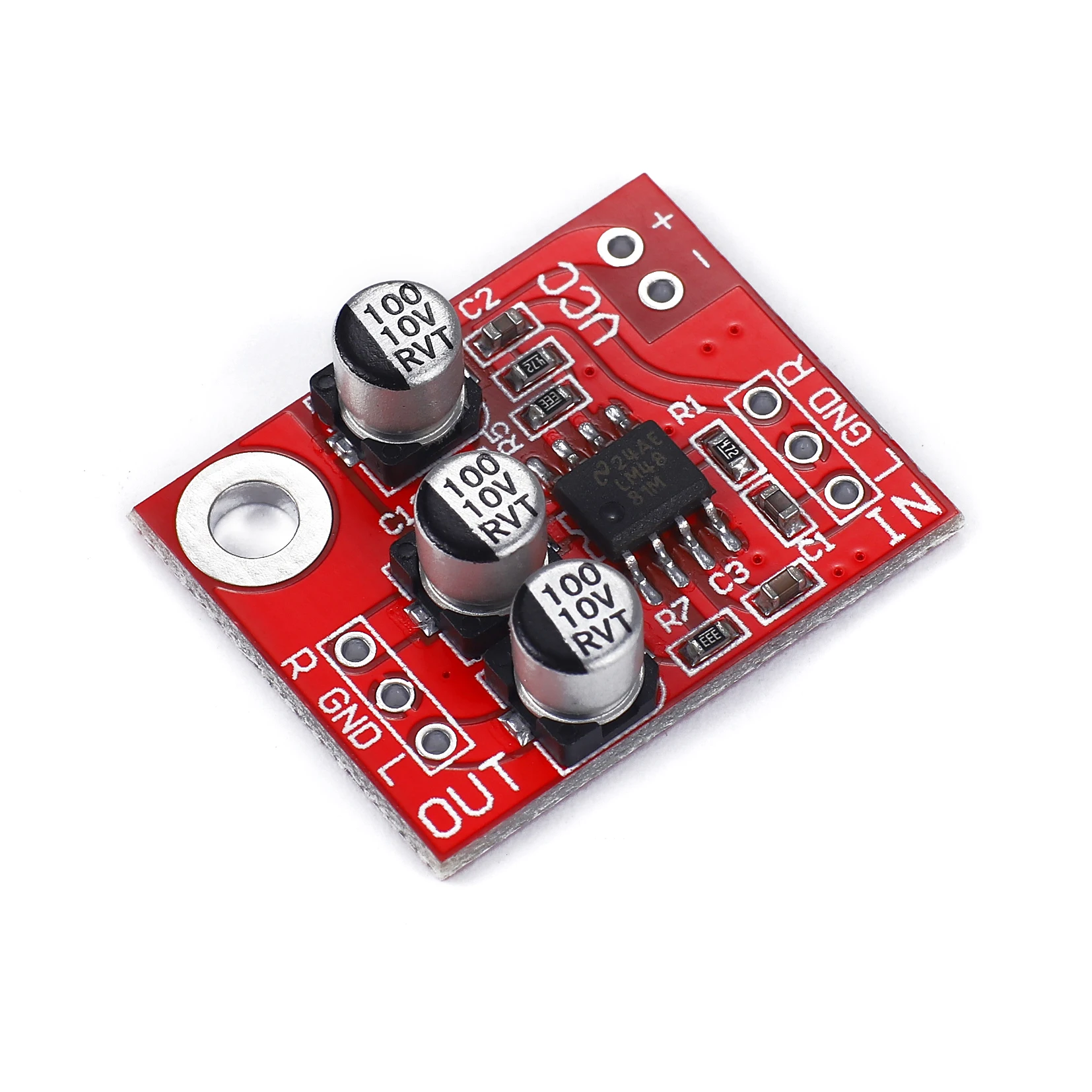 Плата усилителя для наушников LM4881 мини аудио предусилители усилители 2 7-5 5 В 25*20