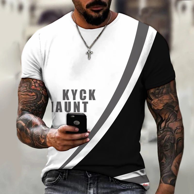 

Brand Men's Shirts, Independent Design, Color Stitching, Good-looking Fashion, 3D Printing, No Shirt, Cool Trend, Oversize 9XL