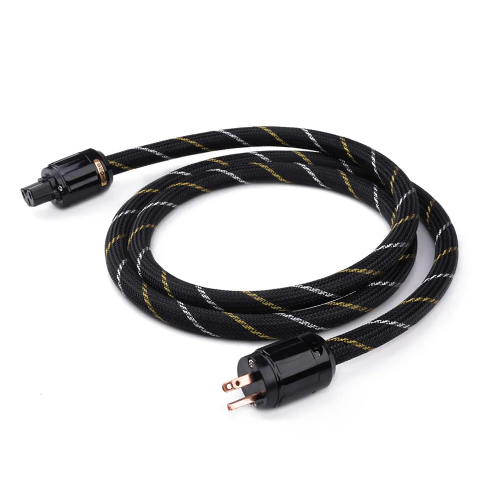 

Аудио чистый Медь кабель питания Hi-Fi высокое качество нам Стандартный шнур электропитания от сети переменного тока для DVD плейер с микрофон...