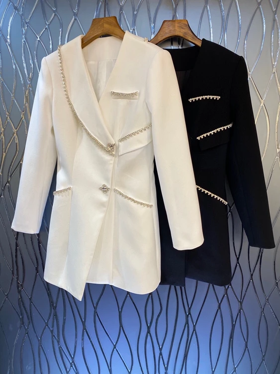 

Женская однотонная шерстяная юбка с V-образным вырезом и длинными рукавами