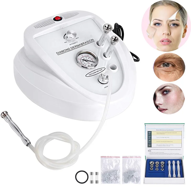 

3 IN 1 Diamond Dermabrasion Microdermabrasion Machine Exfoliator Skin Rejuvenation Device, Wrinkle Removal, Safe Face Beauty