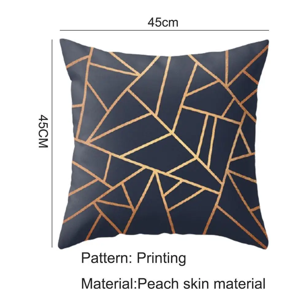 

Brief Marble Geometric Sofa Decorative Cushion Cover Pillow Pillowcase Polyester Throw Pillow Home Decor Pillowcover 45*45cm