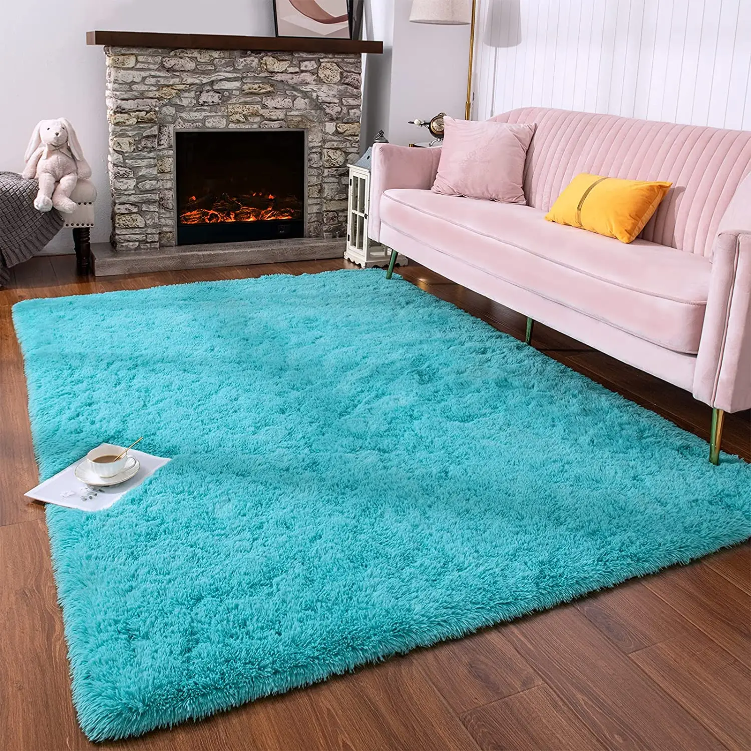 

Soft Shag Rug Fluffy Bedroom Carpet Indoor Area Rugs for Living Room Non-Slip Furry Play Mat for Kids Room Home Decor Carpet