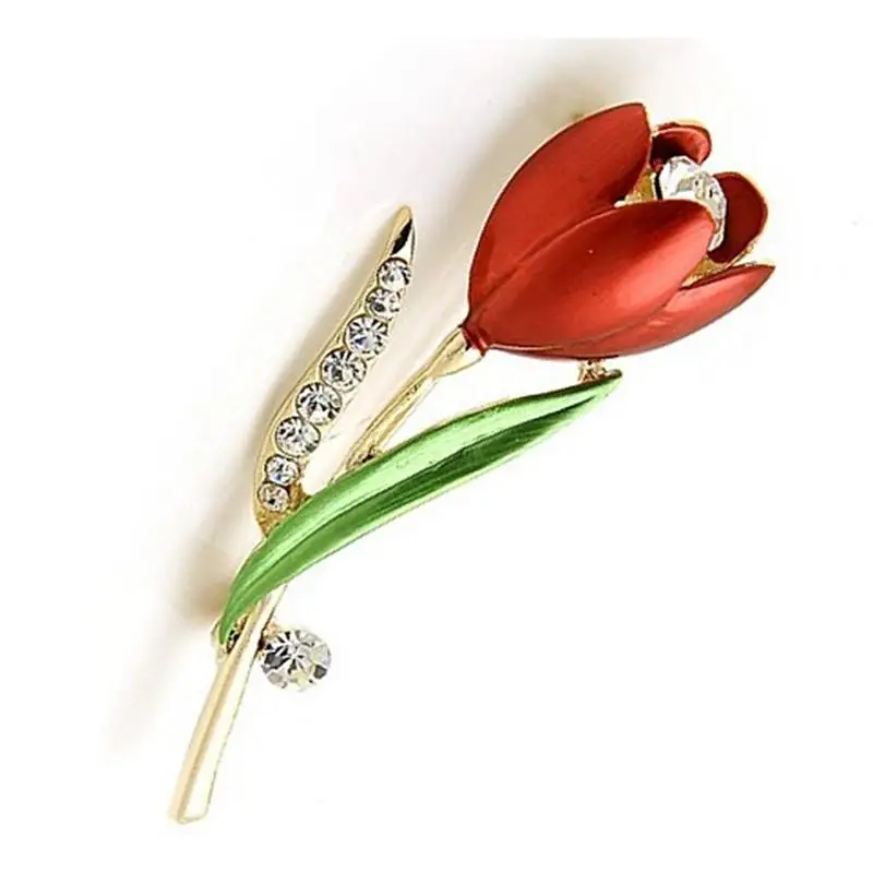 Форма тюльпана трендовые хрустальные аксессуары для одежды Высокое качество