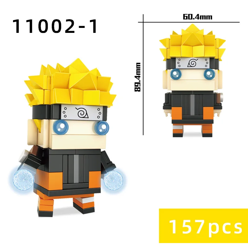 

16Pcs Brickheadz Ninja Building Blocks Luffy Zoro Chopper Action Figures Model Cute Doll MOC Bricks DIY Toys for Children Gifts