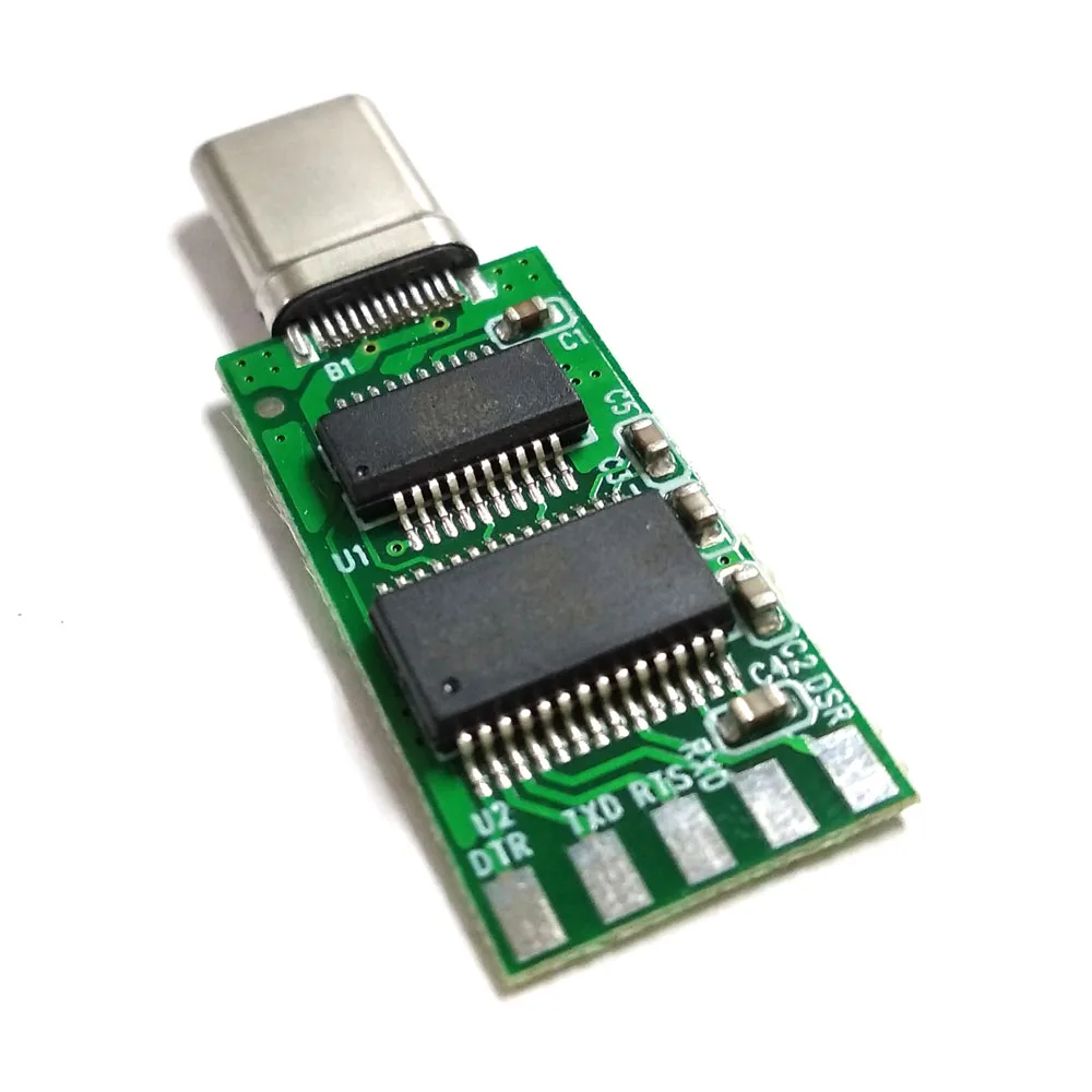 ftdi ft2321xs usb rs232 serial adapter with type c to rs232 converter pcba free global shipping