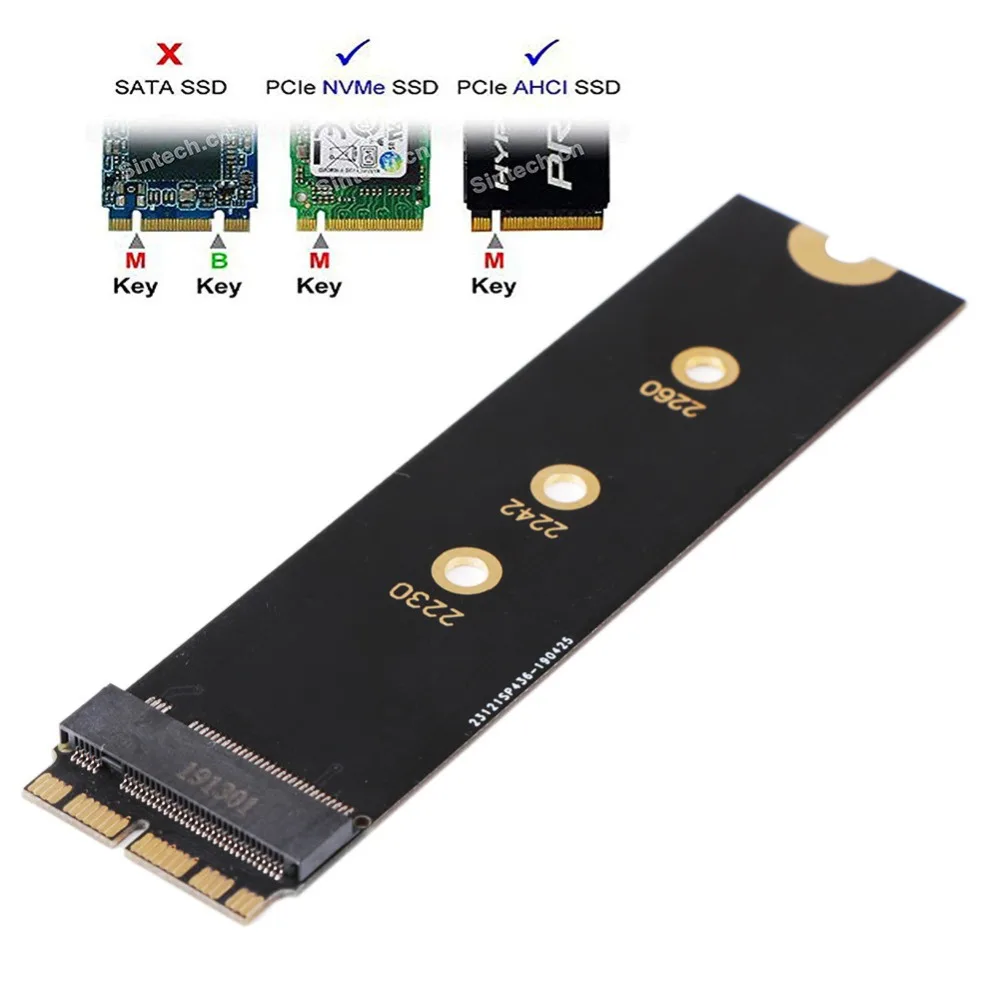 M.2 PCIE NVME SSD nVME адаптер карта для обновления 2013 2015 года Macs (не подходит начала MacBook